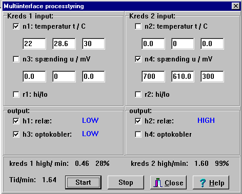 processtyring med MI-multiinterface fra IMPO