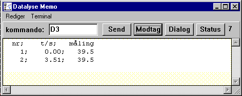Terminalvindue i Datalyse