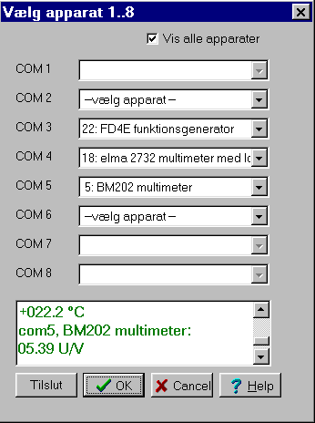 Datalyse, N apparater